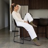 CUSHIONAIRE Lute Genuine Suede Leather Clogs for Women Indoor and Outdoor – Comfortable Slip On Womens Clogs with Cushioned Footbed(Dark Taupe)