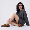 CUSHIONAIRE Luz Suede Clogs for Women with Fuzzy Lining(Brown)