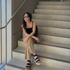 CUSHIONAIRE Mandy Strappy Espadrille Platform Sandals for Women with Low Wedge Heel(Black)