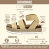 CUSHIONAIRE Mandy Strappy Espadrille Platform Sandals for Women with Low Wedge Heel(Raffia)