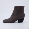CUSHIONAIRE Outlaw Cowboy Boots for Women, Western Ankle Booties(Grey)