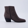 CUSHIONAIRE Outlaw Cowboy Boots for Women, Western Ankle Booties(Grey)