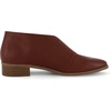 CUSHIONAIRE Puck Low-Cut Ankle Shootie Style Womens Shoes, Low Heel Ankle Booties for Women with Memory Foam(Whiskey)