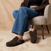 CUSHIONAIRE Rusty Genuine Leather Clogs for Women, Comfortable Slip On Womens Shoes with Adjustable Buckle and Soft Memory Foam(Chocolate)