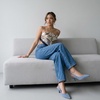 CUSHIONAIRE Saby Slingback Kitten Heels for Women, Pointed Toe Pumps with Adjustable Ankle Strap for Casual Dressy Wear(Blue Microsuede)