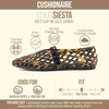 CUSHIONAIRE Siesta Girls Jelly Sandals, Lattice Cut-Out Ballet Flats for Girls, Flexible Slip On Beach Shoes(Tortoise)