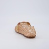 CUSHIONAIRE Sugar Jelly Flats for Women, Embellished Vamp Strap Jelly Shoes(Mocha)