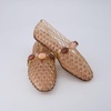 CUSHIONAIRE Sugar Jelly Flats for Women, Embellished Vamp Strap Jelly Shoes(Mocha)