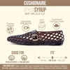 CUSHIONAIRE Syrup Mary Jane Jelly Ballet Flats for Women(Chocolate)