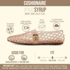 CUSHIONAIRE Syrup Mary Jane Jelly Ballet Flats for Women(Mocha)