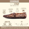 CUSHIONAIRE Syrup Mary Jane Jelly Ballet Flats for Women(Tortoise)