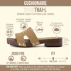 CUSHIONAIRE Thai 100% Genuine Leather Suede Platform Sandals for Women Adjustable Strap Heeled Slide Sandals(Grey Genuine Suede)