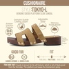 CUSHIONAIRE Tokyo Vegan Leather Suede Platform Sandals for Women Adjustable Strap Heeled Slide Sandals with Memory Foam Comfort(Grey Genuine Suede)