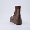 CUSHIONAIRE Women’s Dee Chelsea Stretch boot +Memory Foam, Wide Widths Available(Brown)