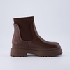 CUSHIONAIRE Women’s Dee Chelsea Stretch boot +Memory Foam, Wide Widths Available(Brown)