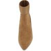 CUSHIONAIRE Women’s Geneva Stretch dress bootie with Memory Foam Padding, Wide Widths Available(Camel)