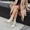 CUSHIONAIRE Women’s Gipsee stretch knit Heel +Memory Foam(Bone)
