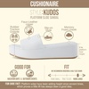 CUSHIONAIRE Women’s Kudos Platform Slide Sandals | Casual Sandals(Ivory)