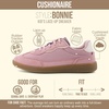 Cushionaire Bonnie Girls Tennis Shoes Lightweight Lace-Up Kids Sneakers(Pink)