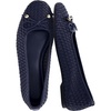 CUSHIONAIRE Audrey Woven Ballet Flats for Women(Navy)