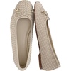 CUSHIONAIRE Audrey Woven Ballet Flats for Women(Wheat)