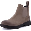 CUSHIONAIRE Britain Genuine Suede Chelsea Ankle Boots for Women(Taupe)