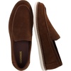 CUSHIONAIRE Caden Genuine Suede Penny Loafers for Men(Brown)