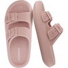 CUSHIONAIRE Fame Pillow Recovery Sandals for Women, Adjustable Double Buckle Waterproof EVA Cloud Slides for Women(Pink)