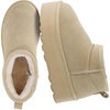 CUSHIONAIRE Hippy Women’s Platform Ankle Boots – Genuine Suede, Faux Fur Lining, Cozy Winter Slip-On Design, Comfortable Footwear with Wide Widths Available(Sand)