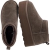CUSHIONAIRE Hippy Women’s Platform Ankle Boots – Genuine Suede, Faux Fur Lining, Cozy Winter Slip-On Design, Comfortable Footwear with Wide Widths Available(Taupe)