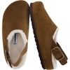 CUSHIONAIRE Luz Suede Clogs for Women with Fuzzy Lining(Brown)