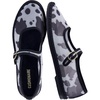 CUSHIONAIRE Missy Mary Jane Ballet Flats for Women, Breathable Lightweight Womens Flats with Adjustable Buckle and Cushioned Memory Foam(Black/Cow)
