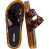 CUSHIONAIRE Palm Slides Jelly Sandals for Women, Shower Shoes for Beach(Tortoise)