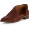 CUSHIONAIRE Puck Low-Cut Ankle Shootie Style Womens Shoes, Low Heel Ankle Booties for Women with Memory Foam(Whiskey)