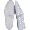 CUSHIONAIRE Siesta Girls Jelly Sandals, Lattice Cut-Out Ballet Flats for Girls, Flexible Slip On Beach Shoes(Sparkle)