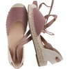 CUSHIONAIRE Talisa Espadrilles for Women, Closed Toe Wedge Sandal with Elastic Ankle Strap and Jute Wrapped Sole(Chocolate)