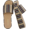 CUSHIONAIRE Women’s Kudos Platform Slide Sandals | Casual Sandals(Natural Black)