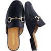 CUSHIONAIRE Yoga Kids Backless Penny Loafers Dress Shoes for Boys and Girls(Black)