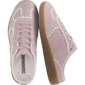 CUSHIONAIRE Bria Kids Backless Lace up Fashion Sneakers Shoes for Girls(Pink)