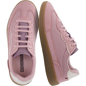 Cushionaire Bonnie Girls Tennis Shoes Lightweight Lace-Up Kids Sneakers(Pink)