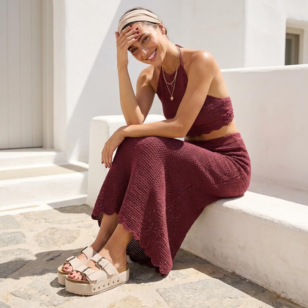 image:imageCUSHIONAIRE Guru Platform Sandals Women Footwear Comfortable Genuine Leather Footbed Studded Chunky Slide Summer Sandals for WomenSuede Off White