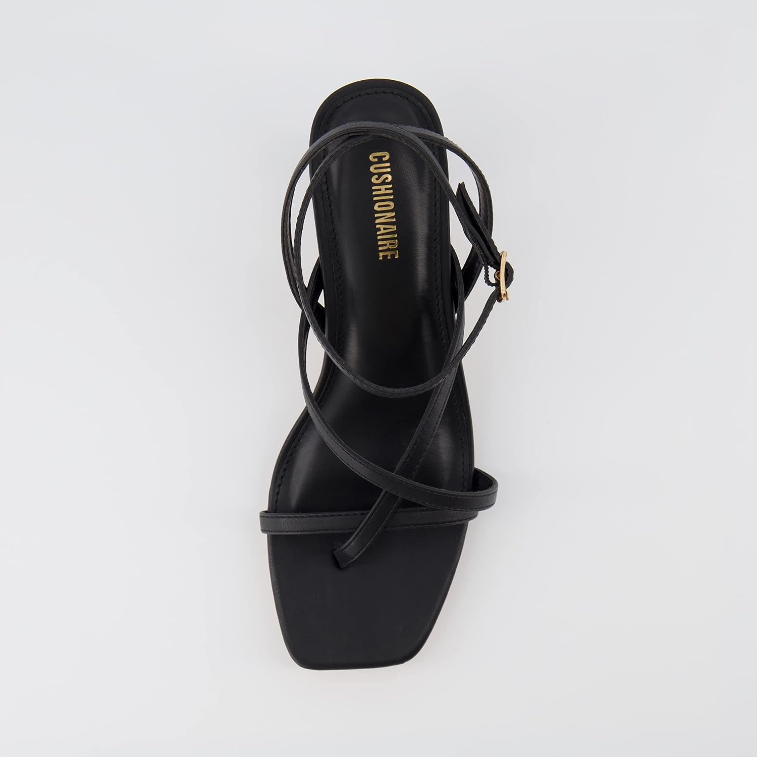 image:imageCUSHIONAIRE Womens Kitten heel sandal Memory Foam and Wide Widths AvailableBlack