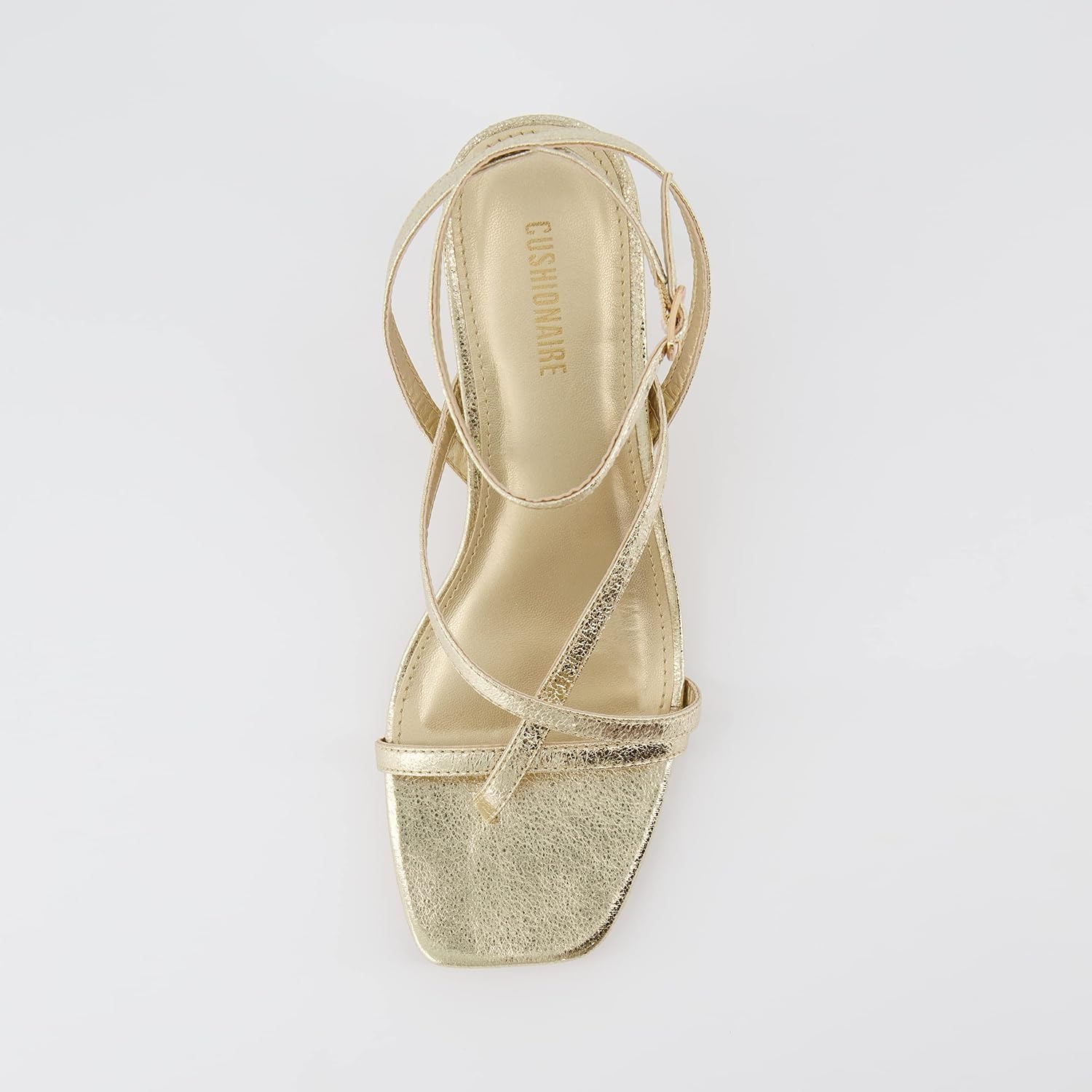 image:imageCUSHIONAIRE Womens Kitten heel sandal Memory Foam and Wide Widths AvailableChampagne
