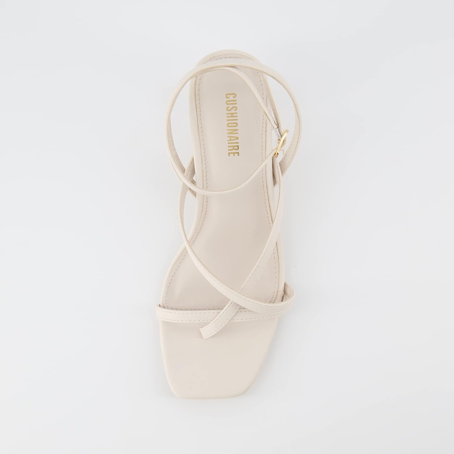 image:imageCUSHIONAIRE Womens Kitten heel sandal Memory Foam and Wide Widths AvailableIvory