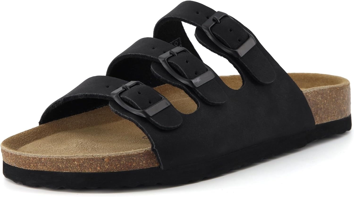 image:imageCUSHIONAIRE Womens Lela Cork footbed Sandal with ComfortBlack