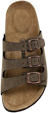 image:imageCUSHIONAIRE Womens Lela Cork footbed Sandal with ComfortBrown Rugged