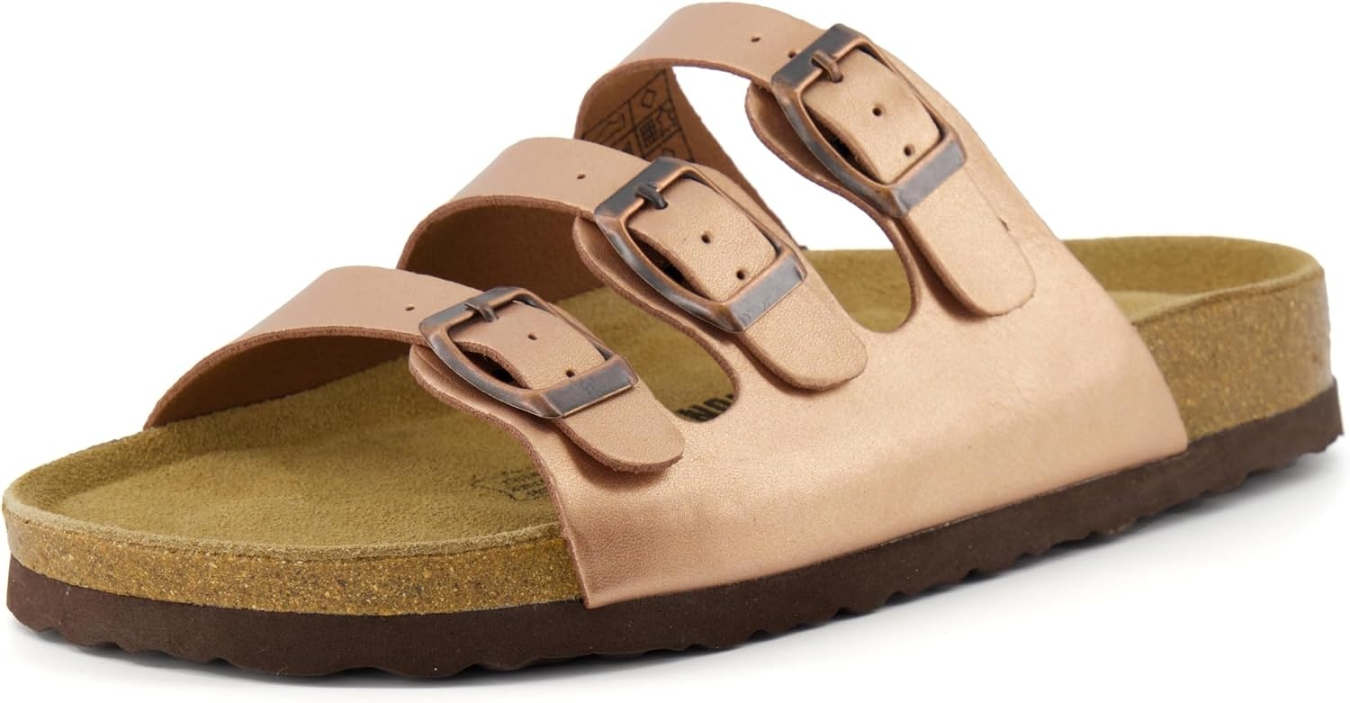 image:imageCUSHIONAIRE Womens Lela Cork footbed Sandal with ComfortGold