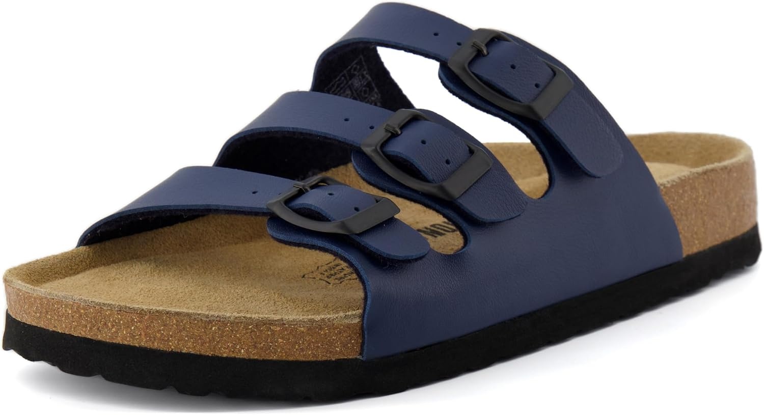 image:imageCUSHIONAIRE Womens Lela Cork footbed Sandal with ComfortNavy Nappa