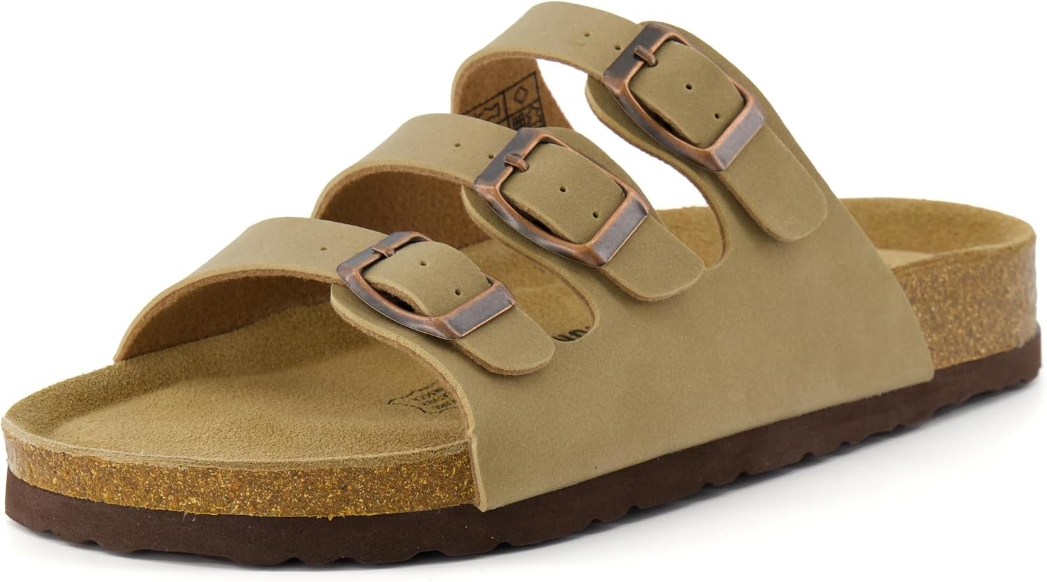 image:imageCUSHIONAIRE Womens Lela Cork footbed Sandal with ComfortTaupe