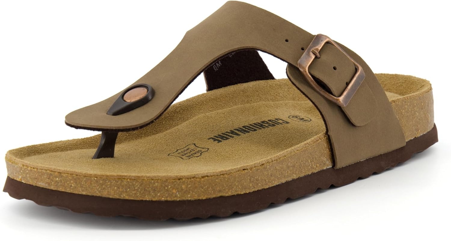 image:imageLeah Cork Footbed Thong SandalBrown